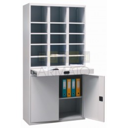 Metal cabinet for sorting and storing documents with a sliding table Sbmk 1